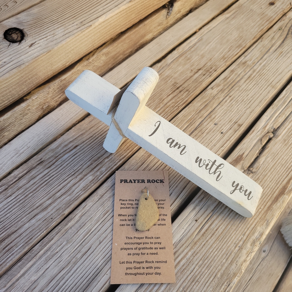 White Wooden Cross Decor